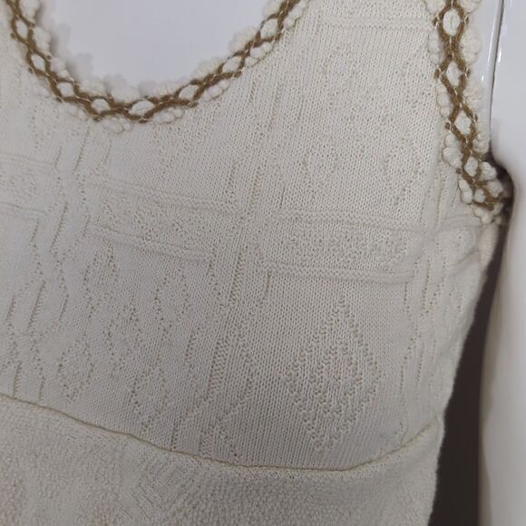 Cotton ruffle tank to made in Peru stretch knit - Picture 3 of 7